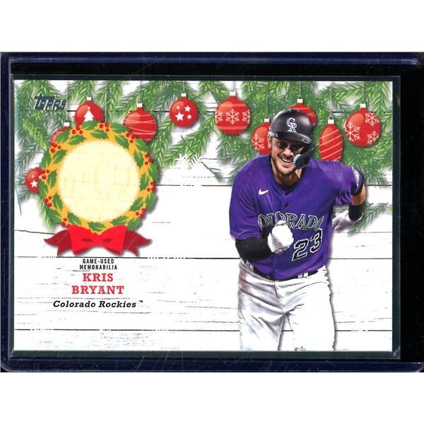 2022 Topps Holiday Relics #WRCKB Kris Bryant