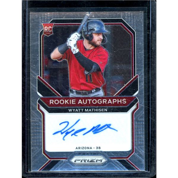 2021 Panini Prizm Rookie Autographs #95 Wyatt Mathisen