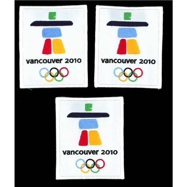 Lot Of 3 Vancouver 2010 Patches 3"x 4"