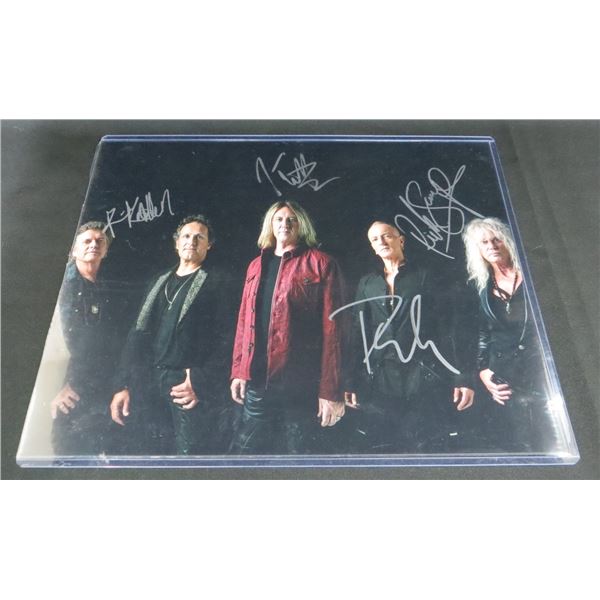 Def Leppard Band Signed 11" x14" Photo With COA Valued at $300+