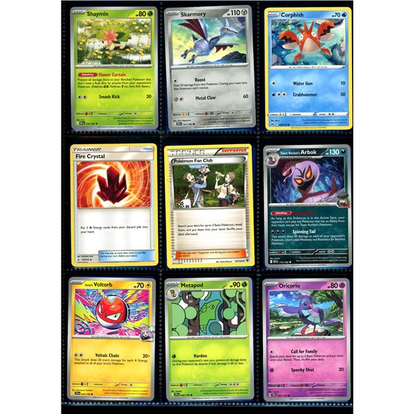 Lot Of 18 Various Pokemon Collector Cards