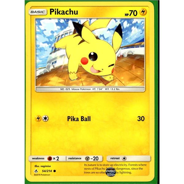 Pokemon Pikachu - 54/214 - Unbroken Bonds