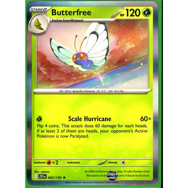 Pokemon Butterfree - 003/159 - Rare Holo Journey Together