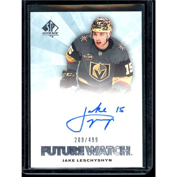 2021-22 SP Authentic '11-12 Retro Future Watch Autographs Jake Leschyshyn 209/499 BV $35