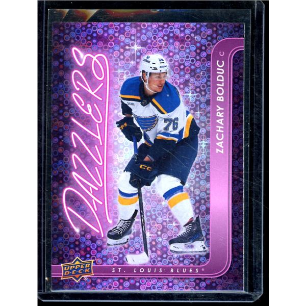 2024-25 Upper Deck Dazzlers Pink #DZ141 Zachary Bolduc