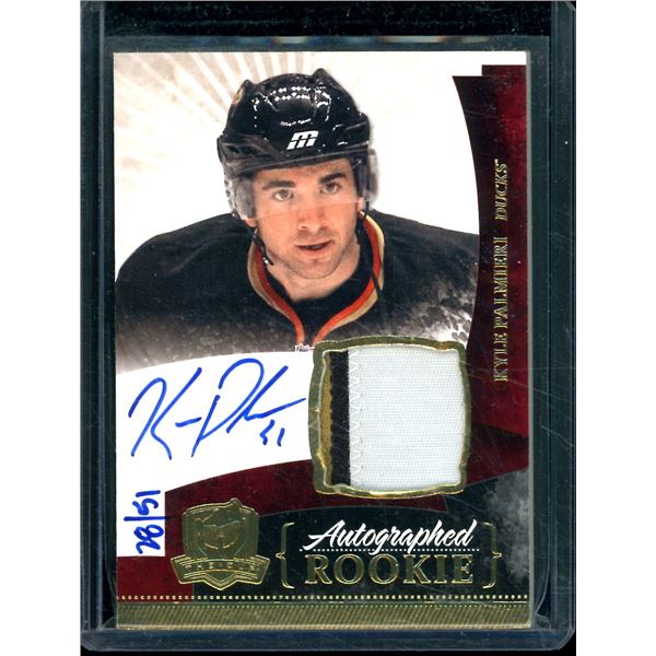 2010-11 The Cup Gold Rainbow Rookie #158 Kyle Palmieri JSY AU 28/51 BV $70