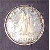 Image 1 : 1964 Canadian Silver 10 Cent Coin