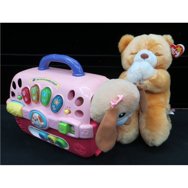 V-Tech Care For Me Learning Center With Puppy & TY Prayer Bear
