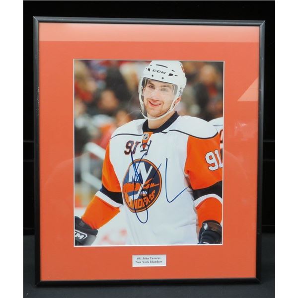 John Tavares Autographed Photo Framed 12" x 14"