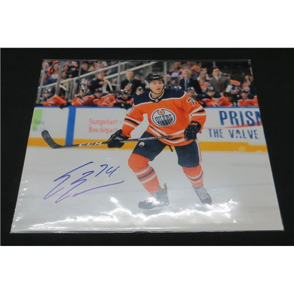 Ethan Bear Edmonton Oilers Autographed 8x10 Photo