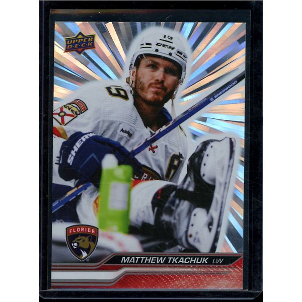 2023-24 Upper Deck Outburst Silver #74 Matthew Tkachuk