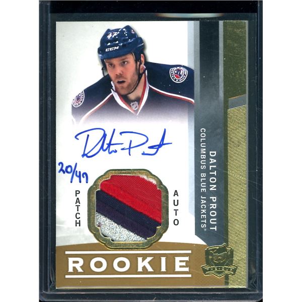 2012-13 The Cup Gold Rainbow #100 Dalton Prout JSY AU 20/47 BV $40