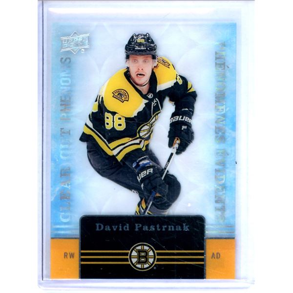 2019-20 Upper Deck Tim Hortons Clear Cut Phenoms #CC5 David Pastrnak