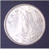 Image 1 : 1956 Canadian Silver 10 Cent Coin