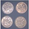 Image 1 : 4x Canadian Pennies 1953