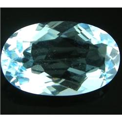 1.57Ct Fabulous Luster Natural Blue Aquamarine Flawless (GEM-18743)