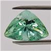 Image 1 : 13.05ct Natural Deep Patroke Green Kunzite Trillion VVS Appraisal Estimate $1331 (GEM-18560)