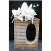 Image 1 : Ceramic Decorative Artifical Flower Vase 19" Tall x 15" Wide
