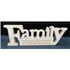 Image 1 : Wooden "Family" Mantel Display 18" Long 3" Wide & 6.5" Tall