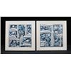 Image 1 : 2 Canvas Painted Pictures "Silver Sea"  16"x16"