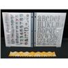 Image 2 : Close to My Heart Acrylic Stamp Sets Alphabets W190 & Bohemian Alphabet E1019 + Fiskars Design Ruler