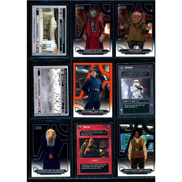 Lot of 9 Various Star Wars Collector Cards