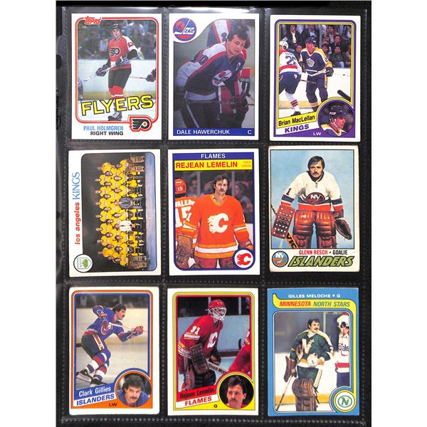 Lot of 9 Various Vintage Hockey Cards Various Teams Sets & Players