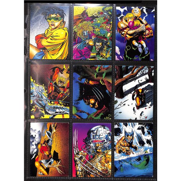 Lot Of 9 Various Marvel Collector Cards