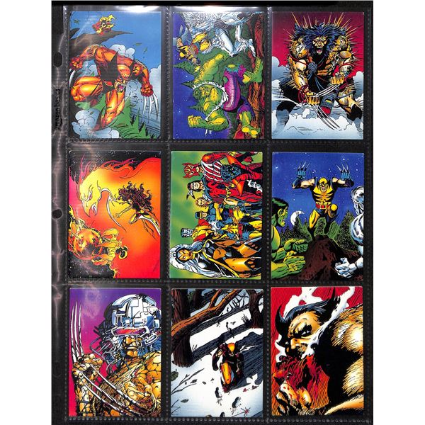 Lot Of 9 Various Marvel Collector Cards