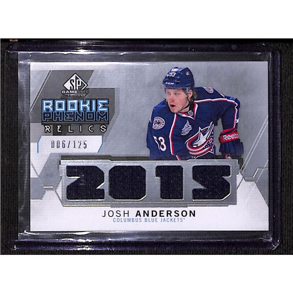 2015-16 SP Game Used Rookie Phenoms Relics #RPJA Josh Anderson 6/125