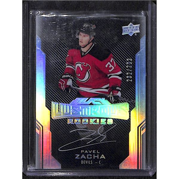 2016-17 UD Black #67 Pavel Zacha AU 282/299 RC BV $40