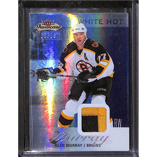 2013-14 Fleer Showcase White Hot #9 Glen Murray JSY 10/18 BV $35