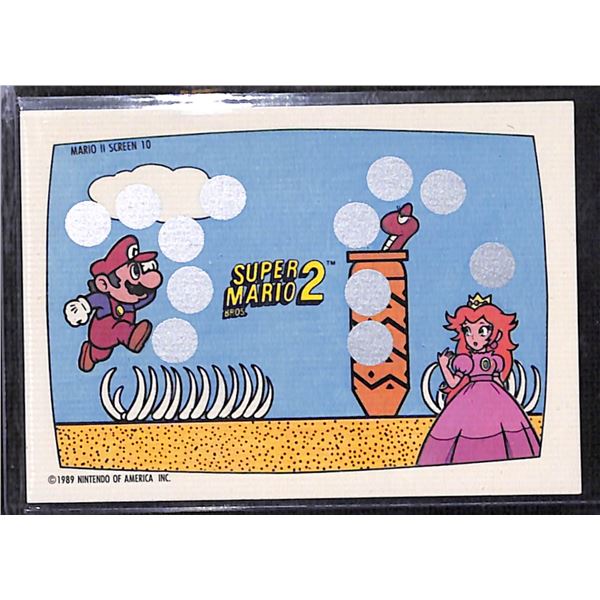 1989 Nintendo Scratch Off Card Super Mario Bros. Screen 10 Card Not Scratched