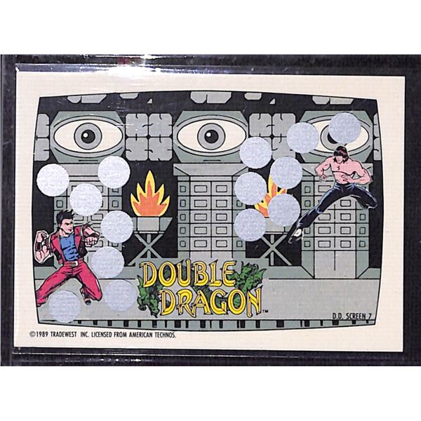 1989 Nintendo Scratch Off Card Double Dragon Screen 7 Card Not Scratched