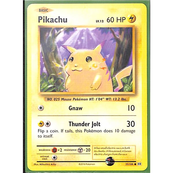 Pokemon Pikachu - 35/108 - Common Evolutions