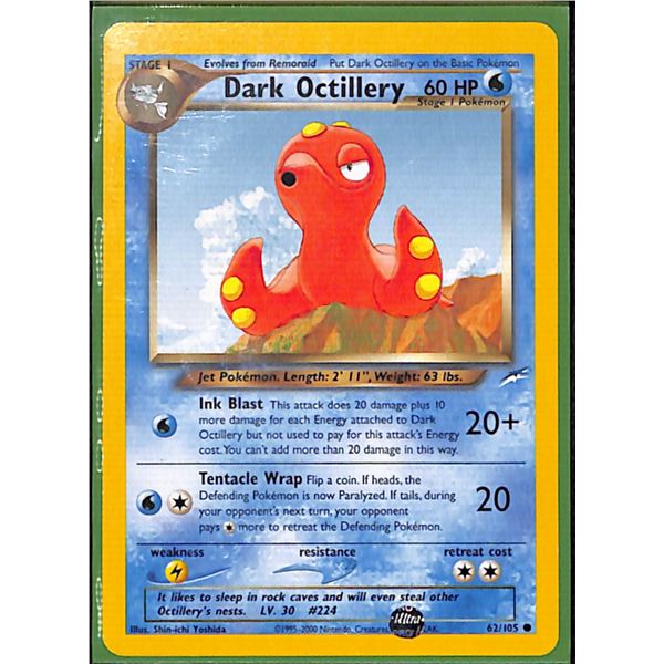 Pokemon Dark Octillery - 62/105 - Common - Unlimited Neo Destiny