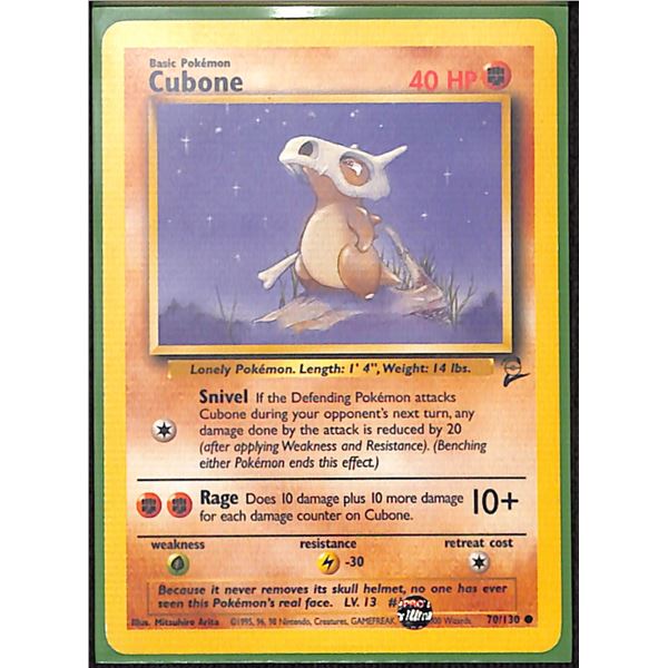 Pokemon Cubone - 70/130 - Common Base Set 2