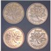 Image 1 : 4x Canadian Pennies 1955