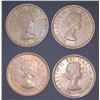 Image 2 : 4x Canadian Pennies 1955