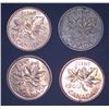 Image 1 : 4x Canadian Pennies 1960