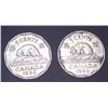 Image 1 : 2x Canadian Nickels 1946