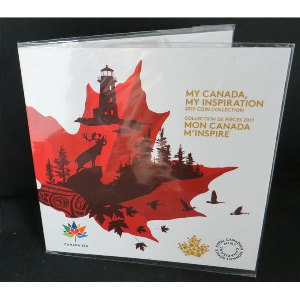 RCM 2017 Canada 5 Coin set My Canada My Inspiration Glow in the Dark Dance of the Spirits Toonie