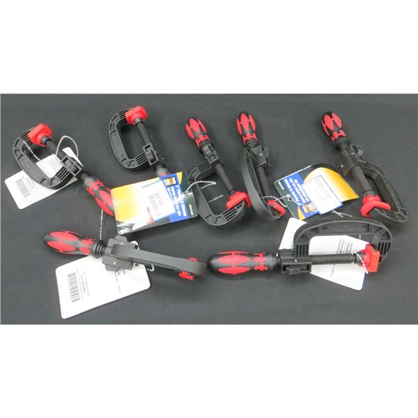 7 New 2" Plastic C-Clamps