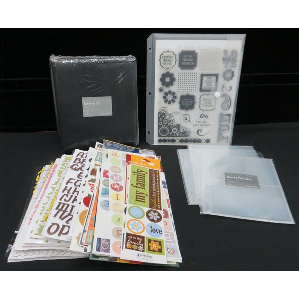 Large Lot Of Close to My Heart Stickers, New Album & Protectors