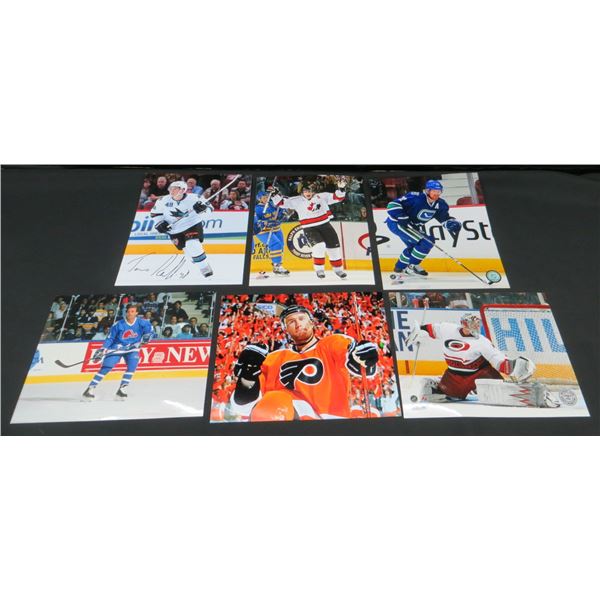 6 Hockey NHL/Team Canada 8x10 Photos With 1 Autographed Photo