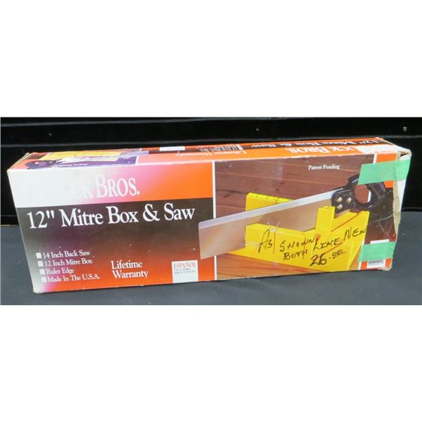 Buck Bros 12" Mitre Box & Saw