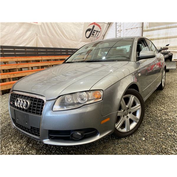 PARKSVILLE - 2007 AUDI A4 SILVER 180793 KMS - D016461