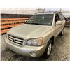 Image 3 : PARKSVILLE - 2003 TOYOTA HIGHLANDER BROWN 379733 KMS - B126596