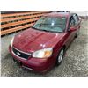 Image 4 : PARKSVILLE - 2007 CHEVROLET MALIBU RED 167945 KMS "NO RESERVE" - D274954A