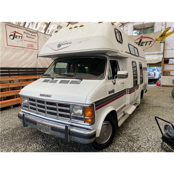 PARKSVILLE - 1989 DODGE RAM VAN WHITE 55150 KMS TMU - B387967